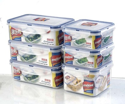 【廠家批發定做2014年創意新款塑料保鮮盒六件套 禮品促銷鎖扣飯盒】價格,廠家,圖片,保鮮盒、飯盒,臺州市黃巖美都塑膠-